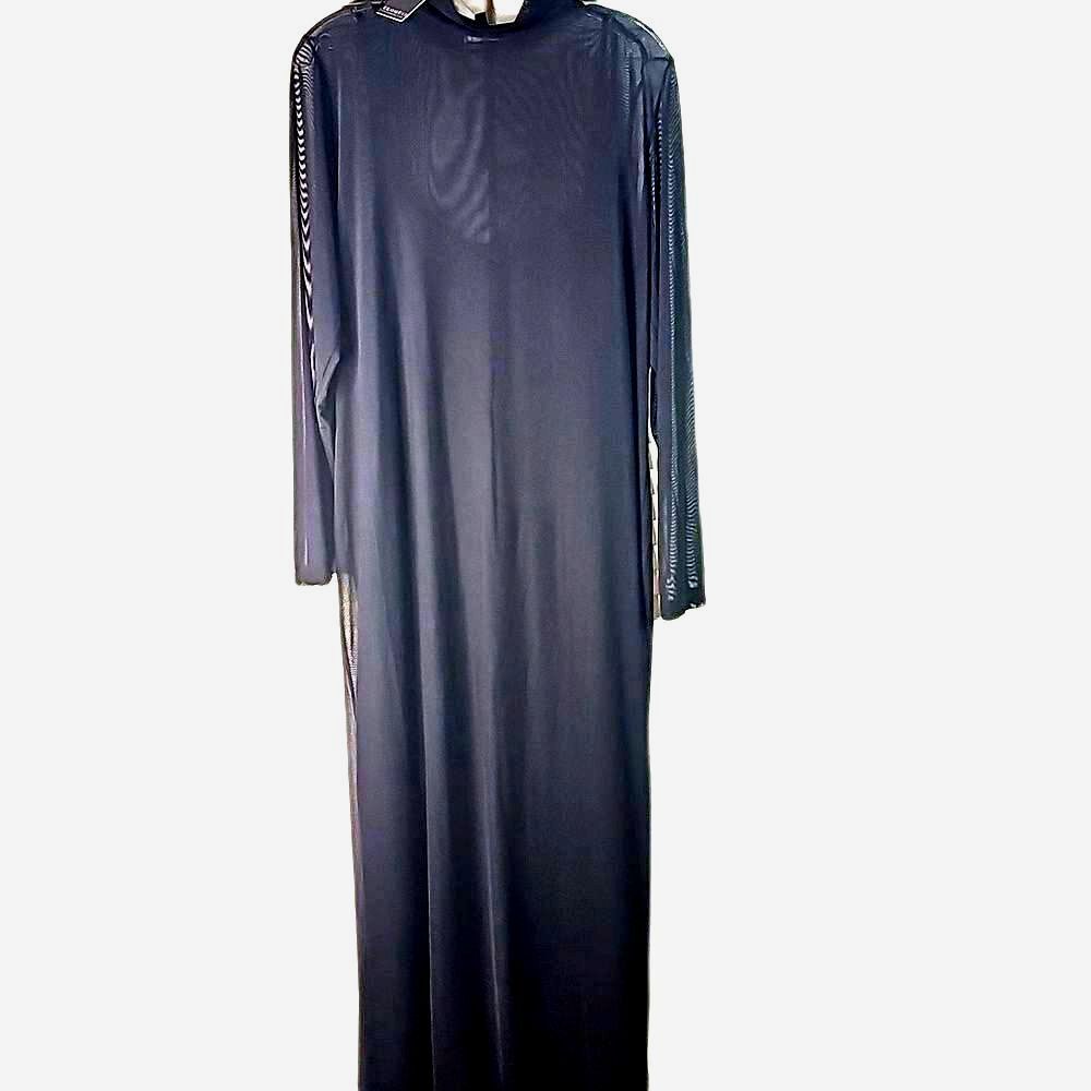 New Gown by Eloquii Sheer Cover over Black Tank Style Maxi Dress Size 20